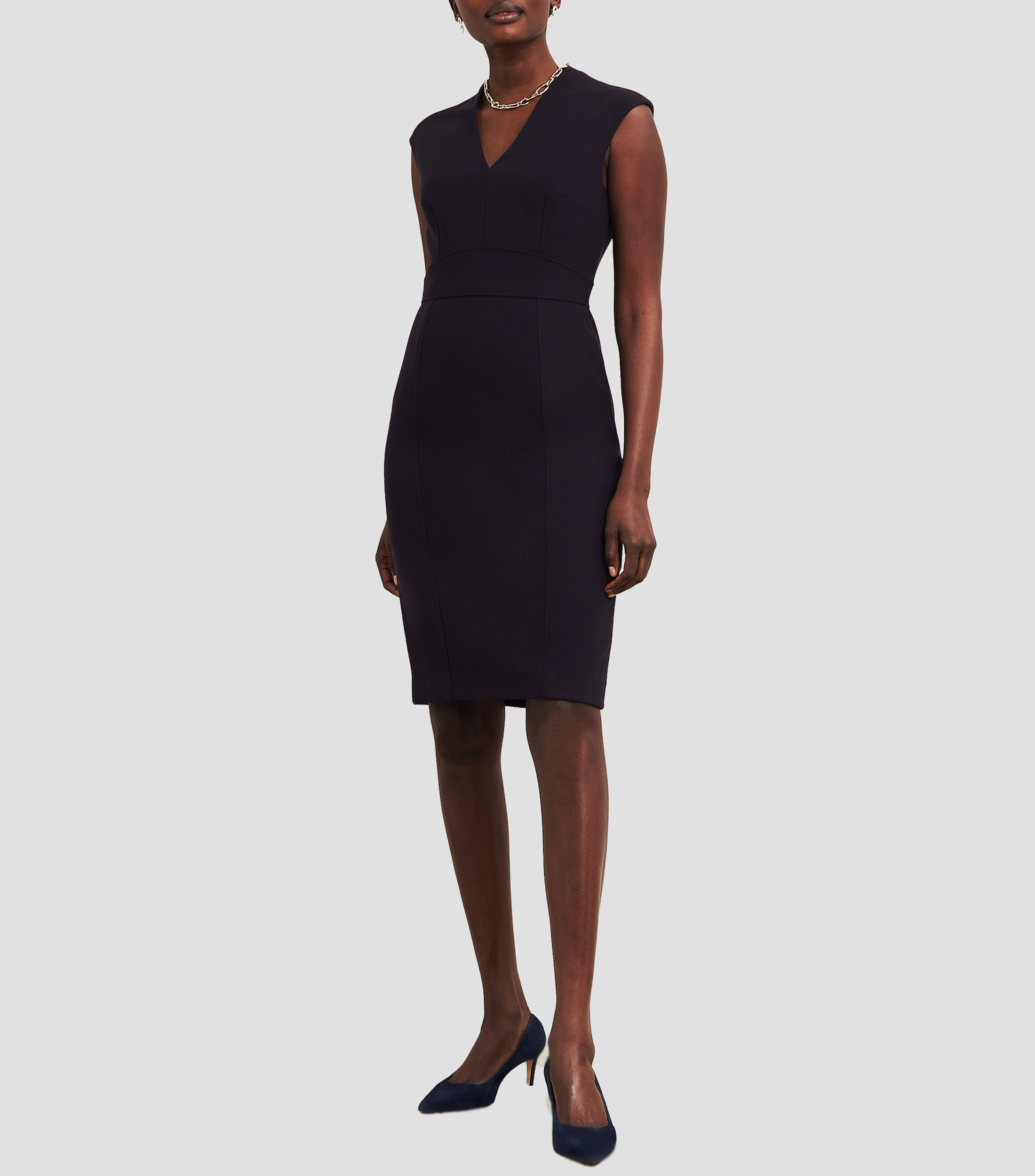 Vestido Midi liso Mujer